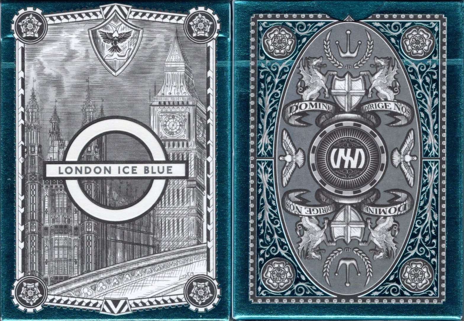 PlayingCardDecks.com-London Ice Blue Diffractor Playing Cards
