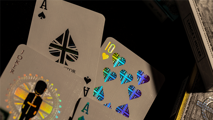 PlayingCardDecks.com-London Silver Diffractor Playing Cards