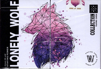PlayingCardDecks.com-Lonely Wolf Purple Playing Cards MPC