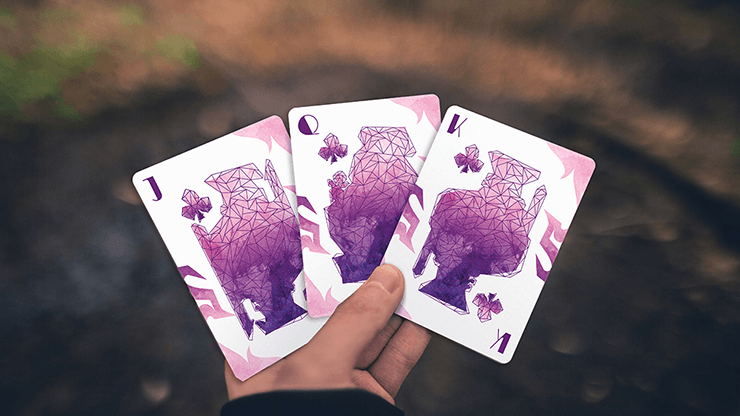 PlayingCardDecks.com-Lonely Wolf Purple Playing Cards MPC