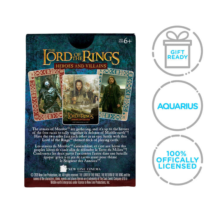 PlayingCardDecks.com-Lord of the Rings Heroes and Villains Playing Cards Aquarius