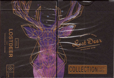 PlayingCardDecks.com-Lost Deer Black Playing Cards USPCC