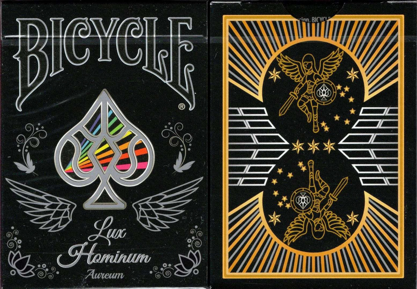 PlayingCardDecks.com-Lux Hominum Aureum Bicycle Playing Cards