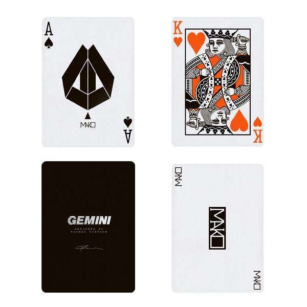 PlayingCardDecks.com-Mako Black Playing Cards USPCC