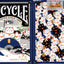 PlayingCardDecks.com-Maneki Neko Blue Bicycle Playing Cards