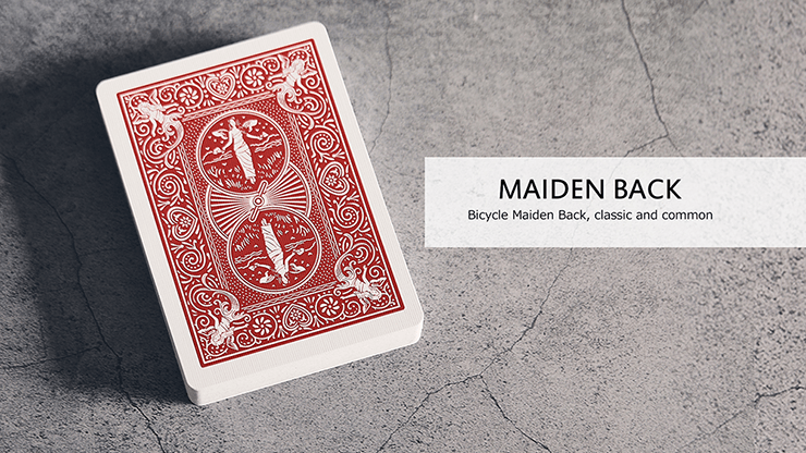 PlayingCardDecks.com-Marked VF v2 Red Maiden Back Bicycle Playing Cards
