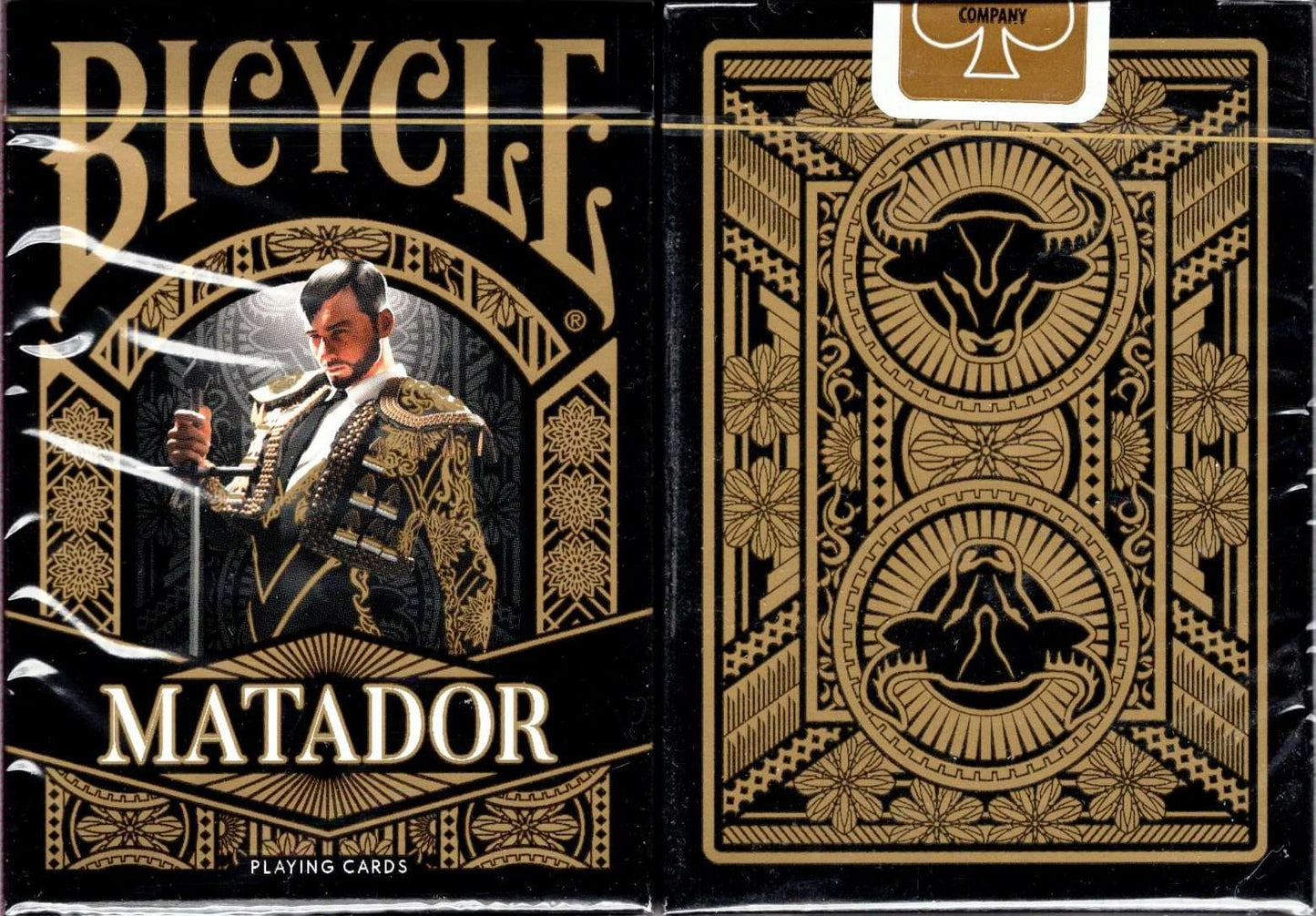 PlayingCardDecks.com-Matador Gilded Bicycle Playing Cards: Black