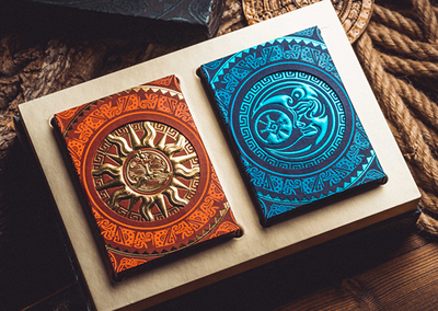 PlayingCardDecks.com-Maya 2 Deck Set in Collector's Box