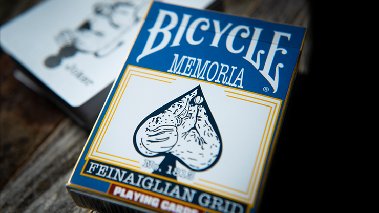 PlayingCardDecks.com-Memoria Feinaiglian Grid Bicycle Playing Cards