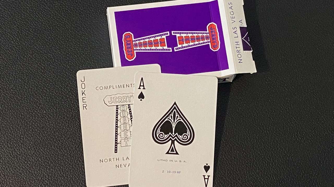 PlayingCardDecks.com-Modern Feel Jerry's Nugget Royal Purple Playing Cards USPCC