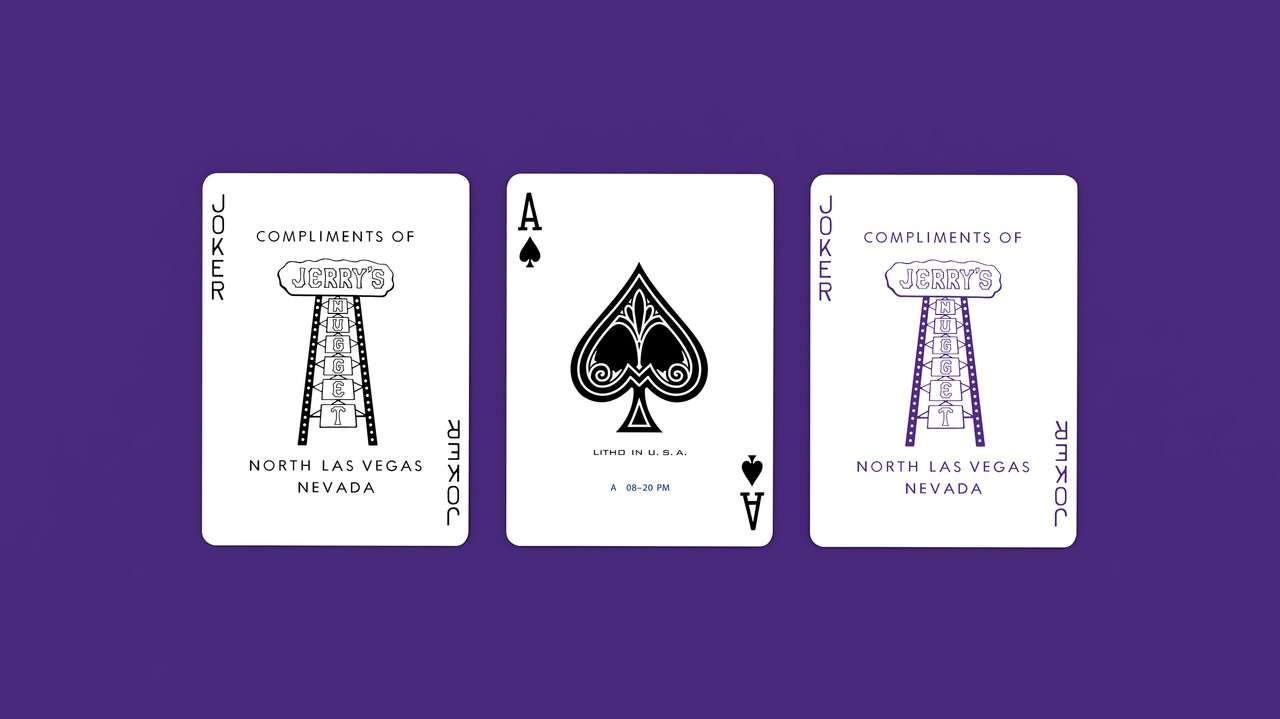 PlayingCardDecks.com-Modern Feel Jerry's Nugget Royal Purple Playing Cards USPCC