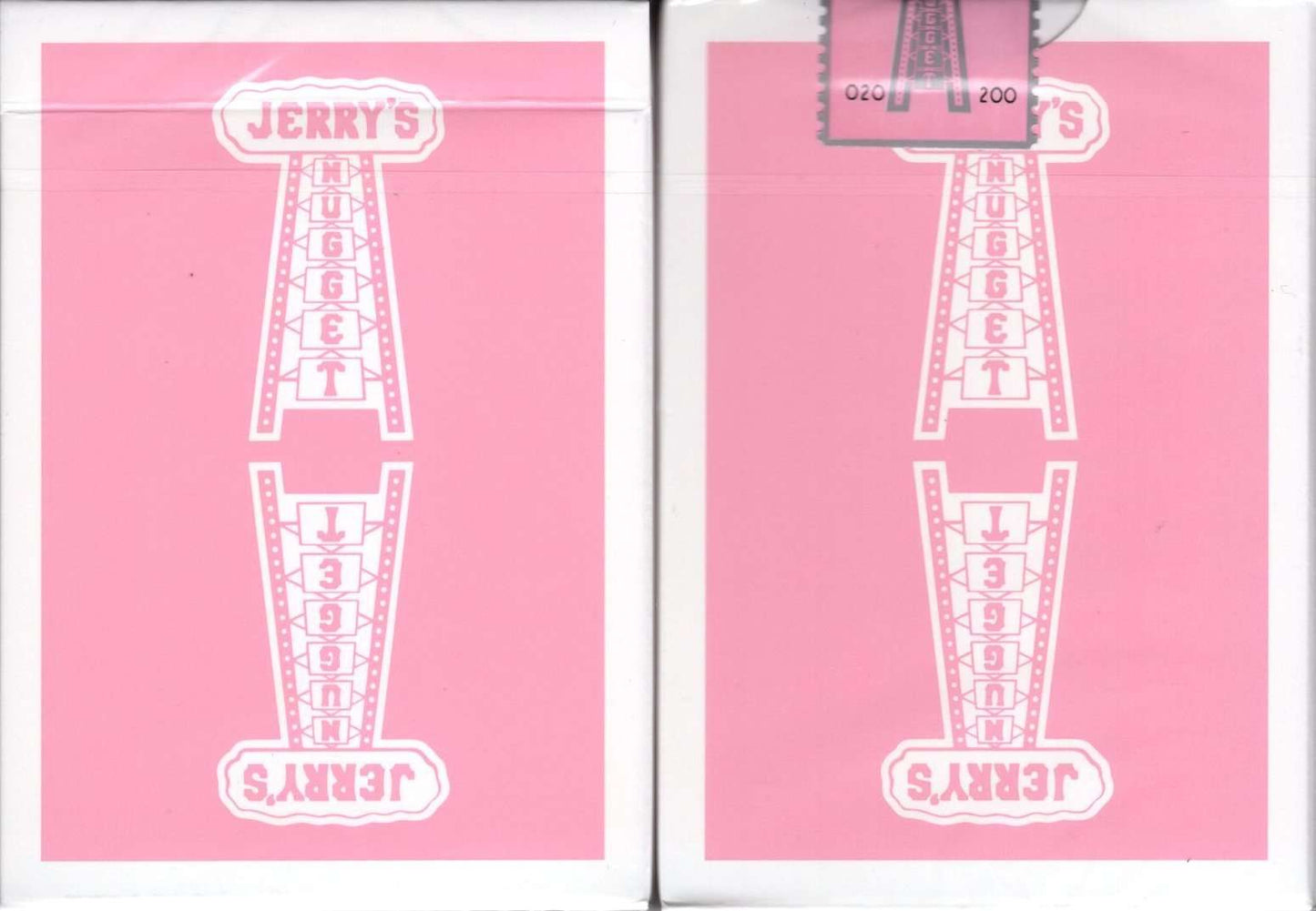 PlayingCardDecks.com-Modern Feel Jerry's Nugget v2 Rose Pink Gilded Playing Cards USPCC