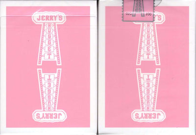PlayingCardDecks.com-Modern Feel Jerry's Nugget v2 Rose Pink Gilded Playing Cards USPCC