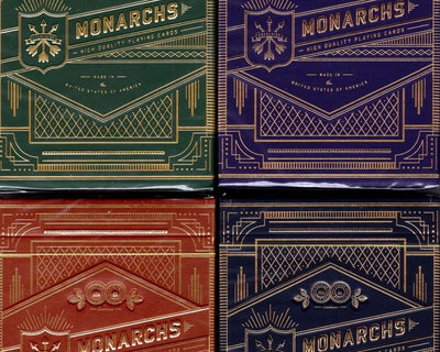 PlayingCardDecks.com-Monarch Playing Cards 4 Deck Set USPCC