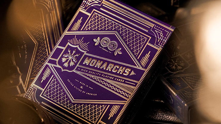 PlayingCardDecks.com-Monarch Royal Purple Playing Cards USPCC