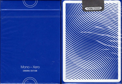PlayingCardDecks.com-Mono - Xero Chroma Blue Playing Cards USPCC