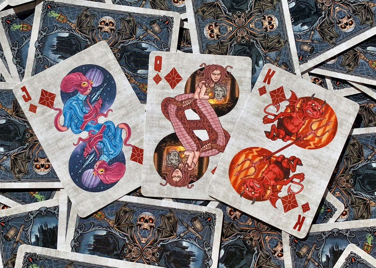 bicycle classic monsters playing cards Monster v2 Bicycle Playing Cards