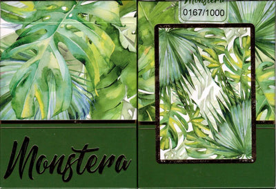 PlayingCardDecks.com-Monstera Green Playing Cards TCC