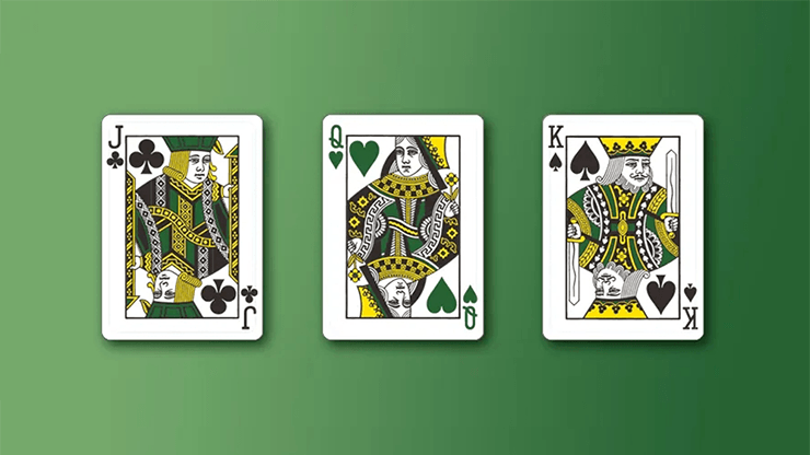 PlayingCardDecks.com-Monstera Green Playing Cards TCC