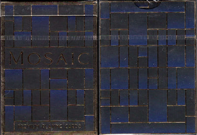 PlayingCardDecks.com-Mosaic Blue Diamond Playing Cards WJPC