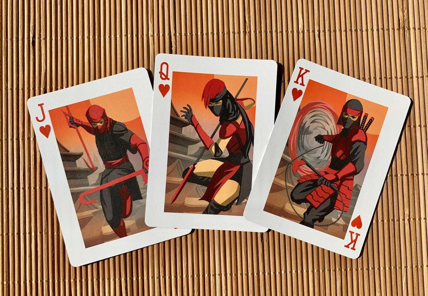 PlayingCardDecks.com-Ninja Gilded Bicycle Playing Cards