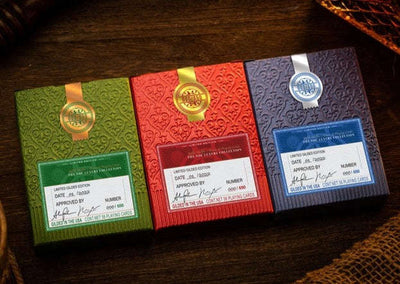 PlayingCardDecks.com-NOC Luxury Gilded Playing Cards 3 Deck Set Cartamundi