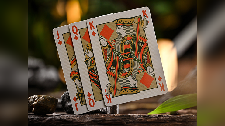 PlayingCardDecks.com-Notorious Gambling Frog Orange Playing Cards WJPC