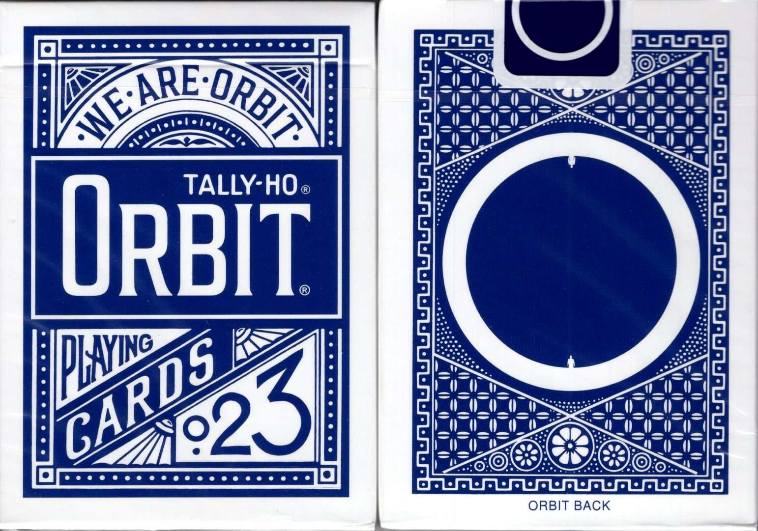PlayingCardDecks.com-Orbit Tally-Ho Playing Cards: Blue