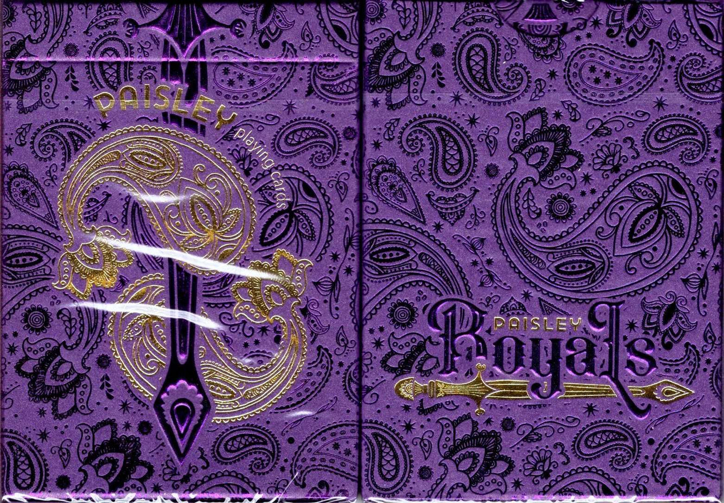 PlayingCardDecks.com-Paisley Royals Purple Collectors Playing Cards USPCC