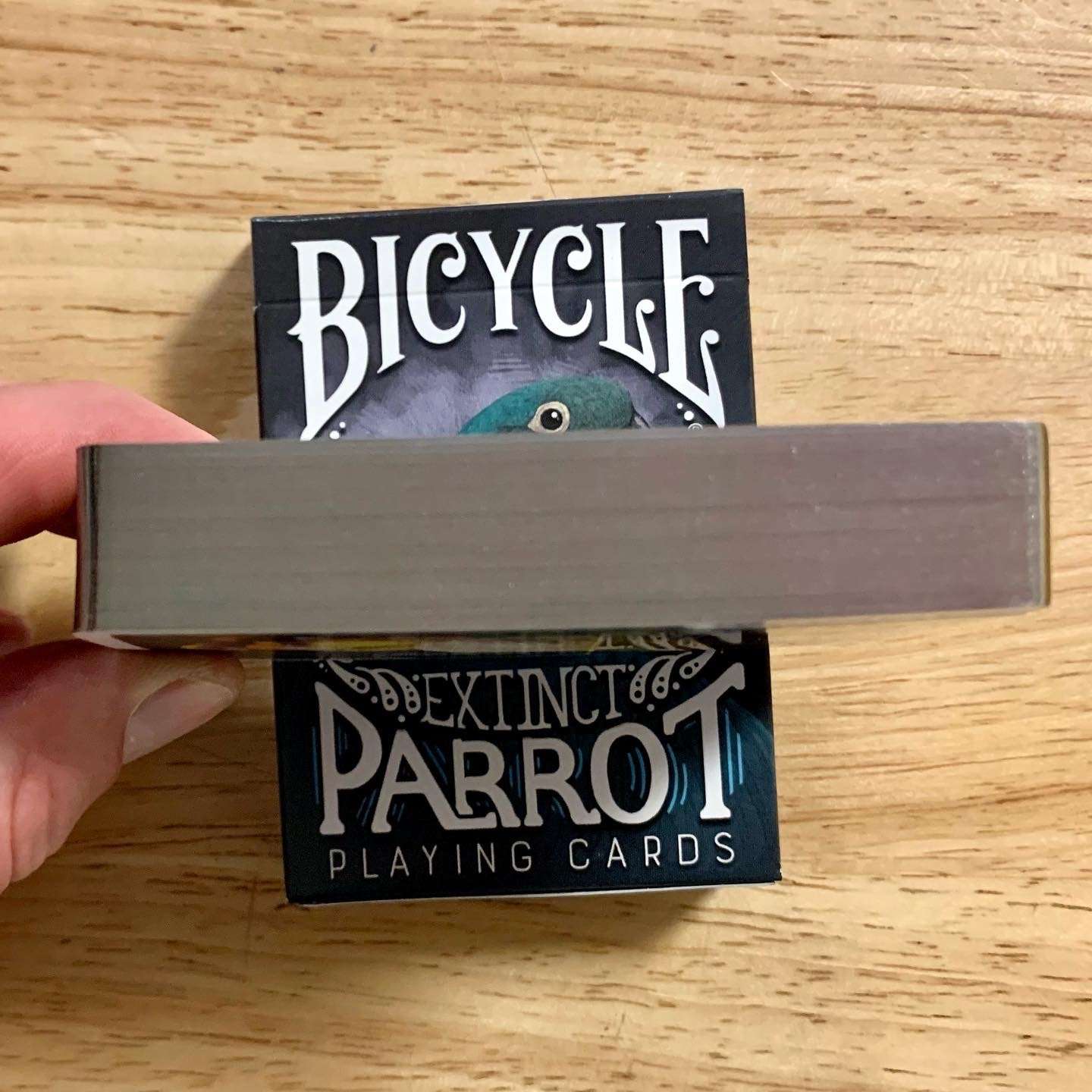 PlayingCardDecks.com-Parrot Extinct Gilded Bicycle Playing Cards