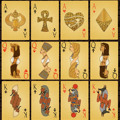 PlayingCardDecks.com-Pharaoh Limited Foil Case Playing Cards USPCC
