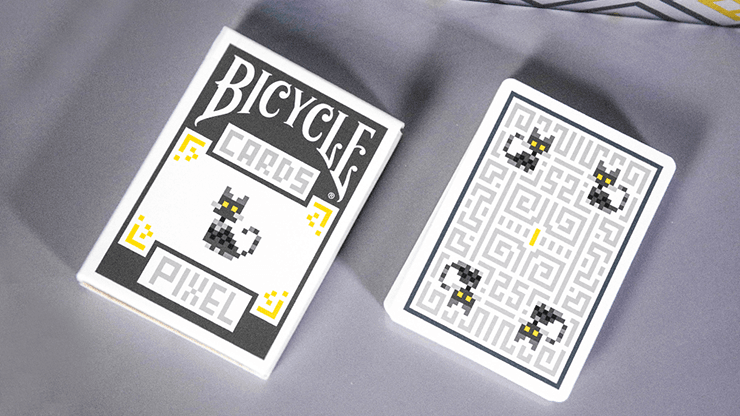 PlayingCardDecks.com-Pixel Cat Bicycle Playing Cards