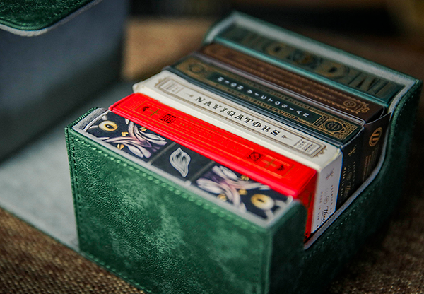 PlayingCardDecks.com-Playing Card Collection 6 Deck Box Green
