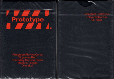 PlayingCardDecks.com-Prototype Supreme Red Playing Cards HCPC