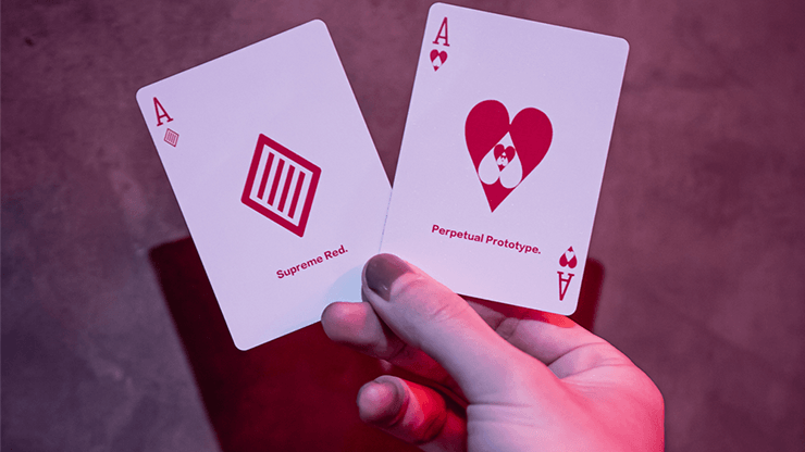 PlayingCardDecks.com-Prototype Supreme Red Playing Cards HCPC