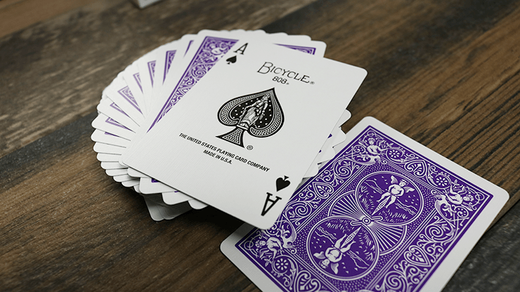 PlayingCardDecks.com-Purple Rider Back Bicycle Playing Cards