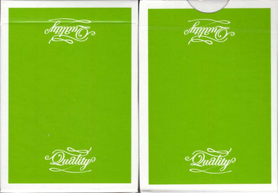PlayingCardDecks.com-Quality Bee Lime Green Playing Cards USPCC
