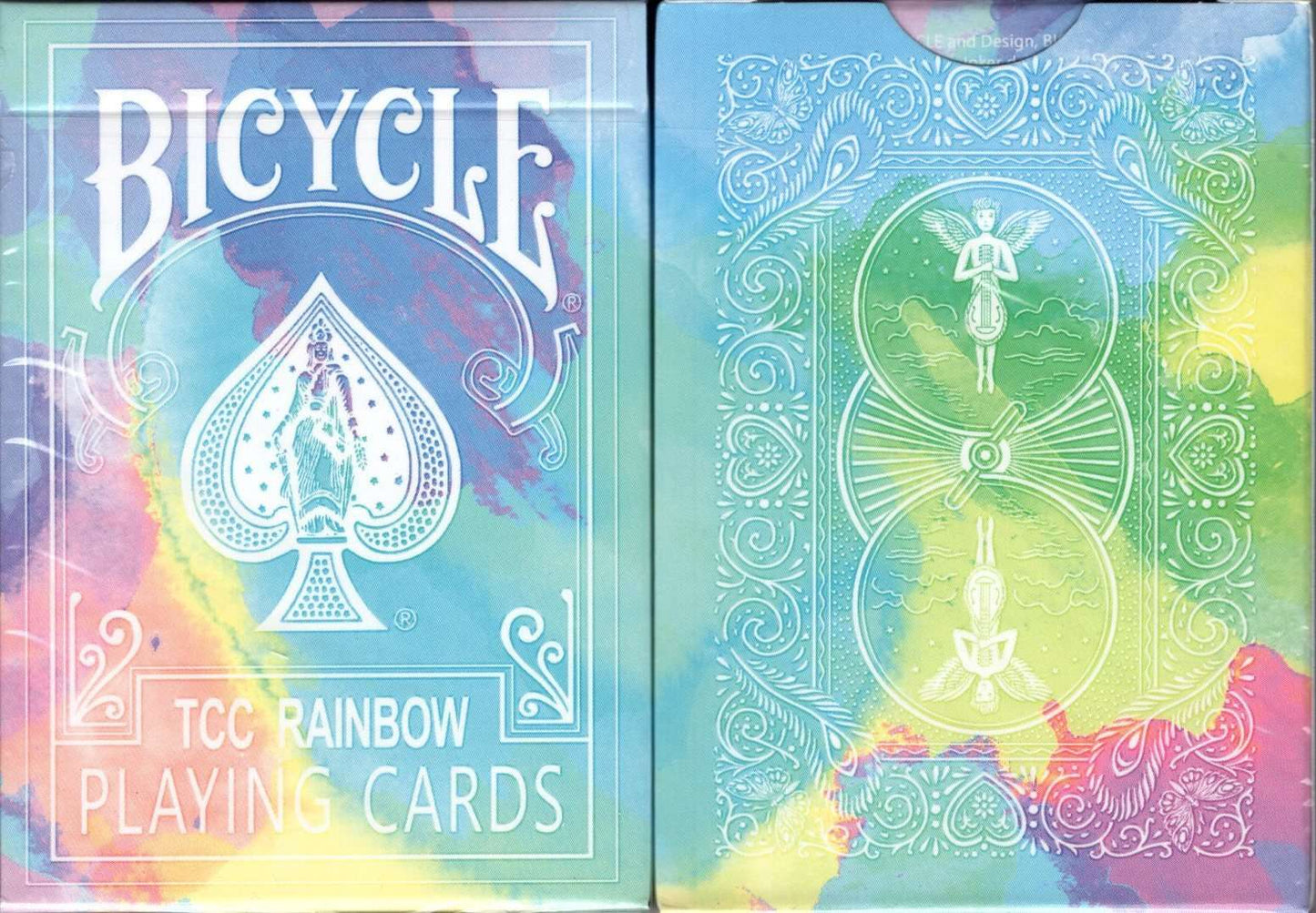PlayingCardDecks.com-Rainbow v3 Cedar Bicycle Playing Cards