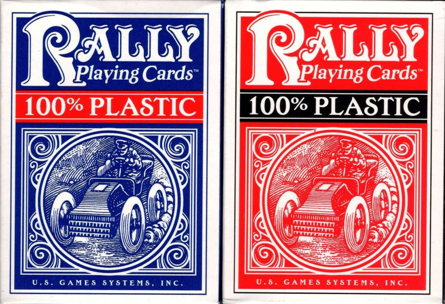 PlayingCardDecks.com-Rally Plastic Playing Cards 2 Deck Set USGS