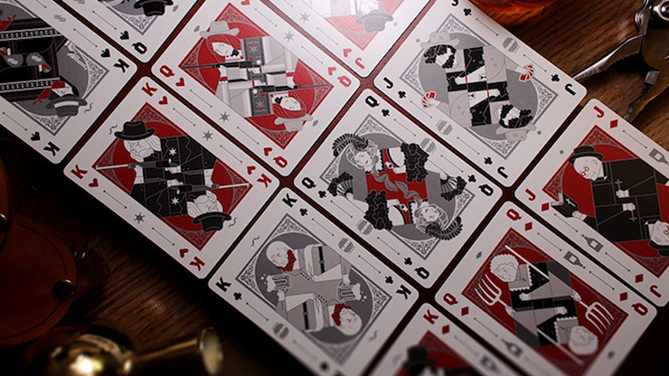 PlayingCardDecks.com-Rattler Gorge Noir Gilded Playing Cards Cartamundi