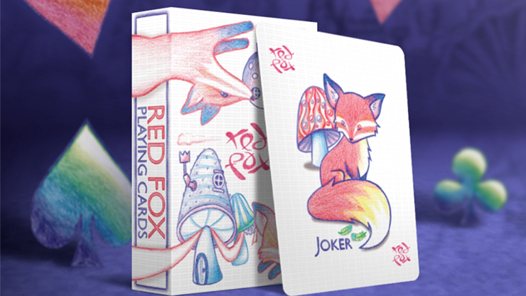 PlayingCardDecks.com-Red Fox v1.1 Purple Playing Cards USPCC