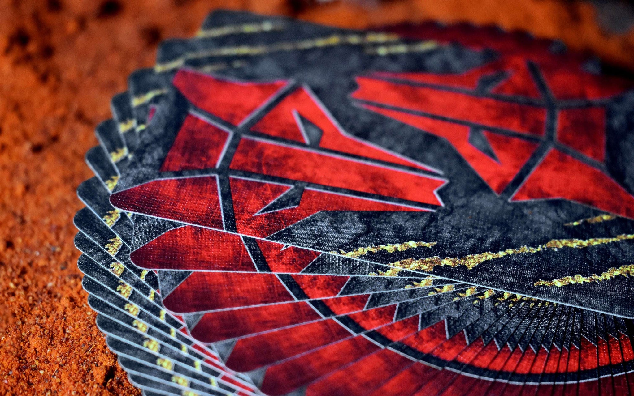 Red Rising House Mars Playing Cards LPCC – PlayingCardDecks.com