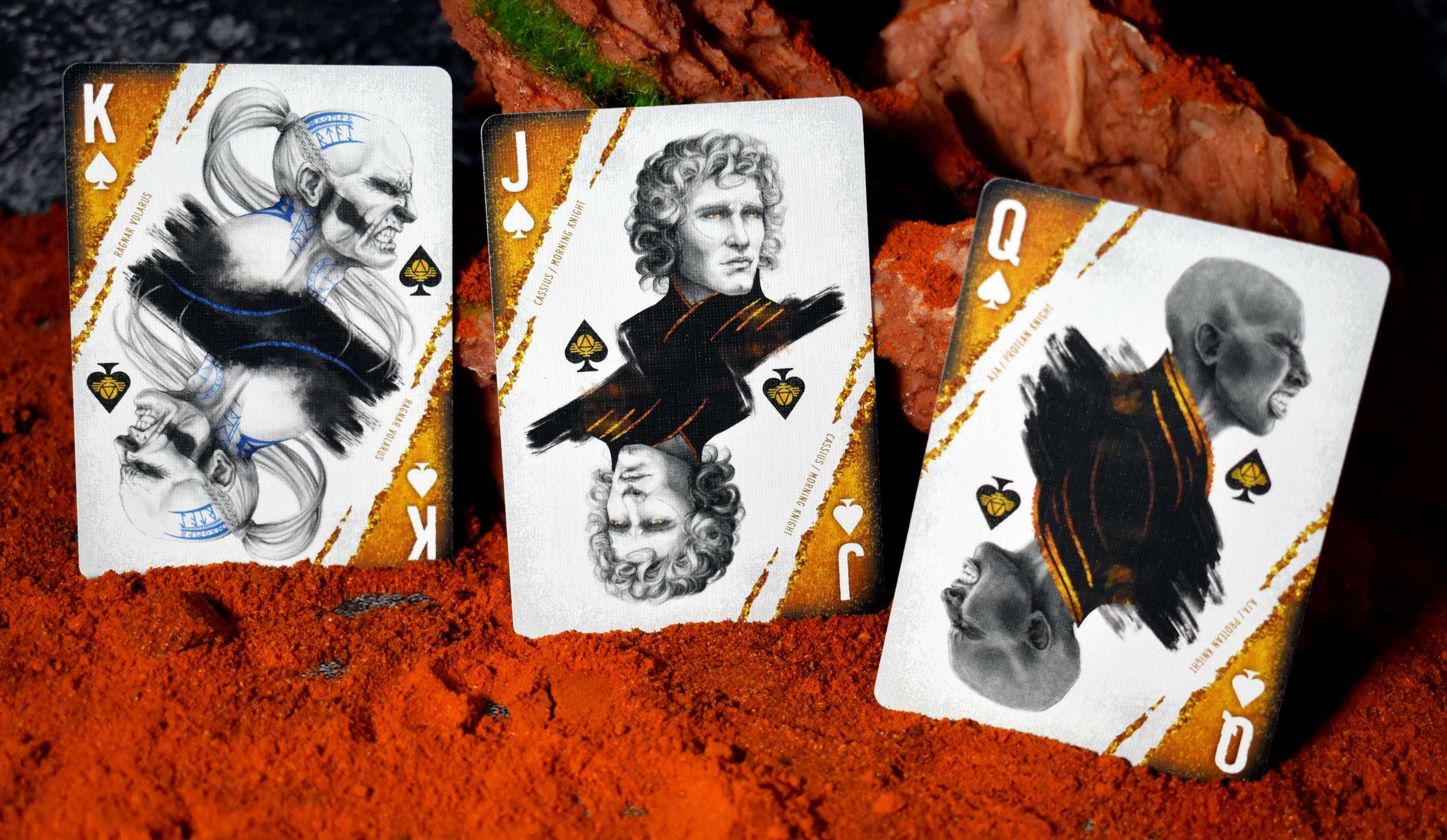 Red Rising House Mars Playing Cards LPCC – PlayingCardDecks.com