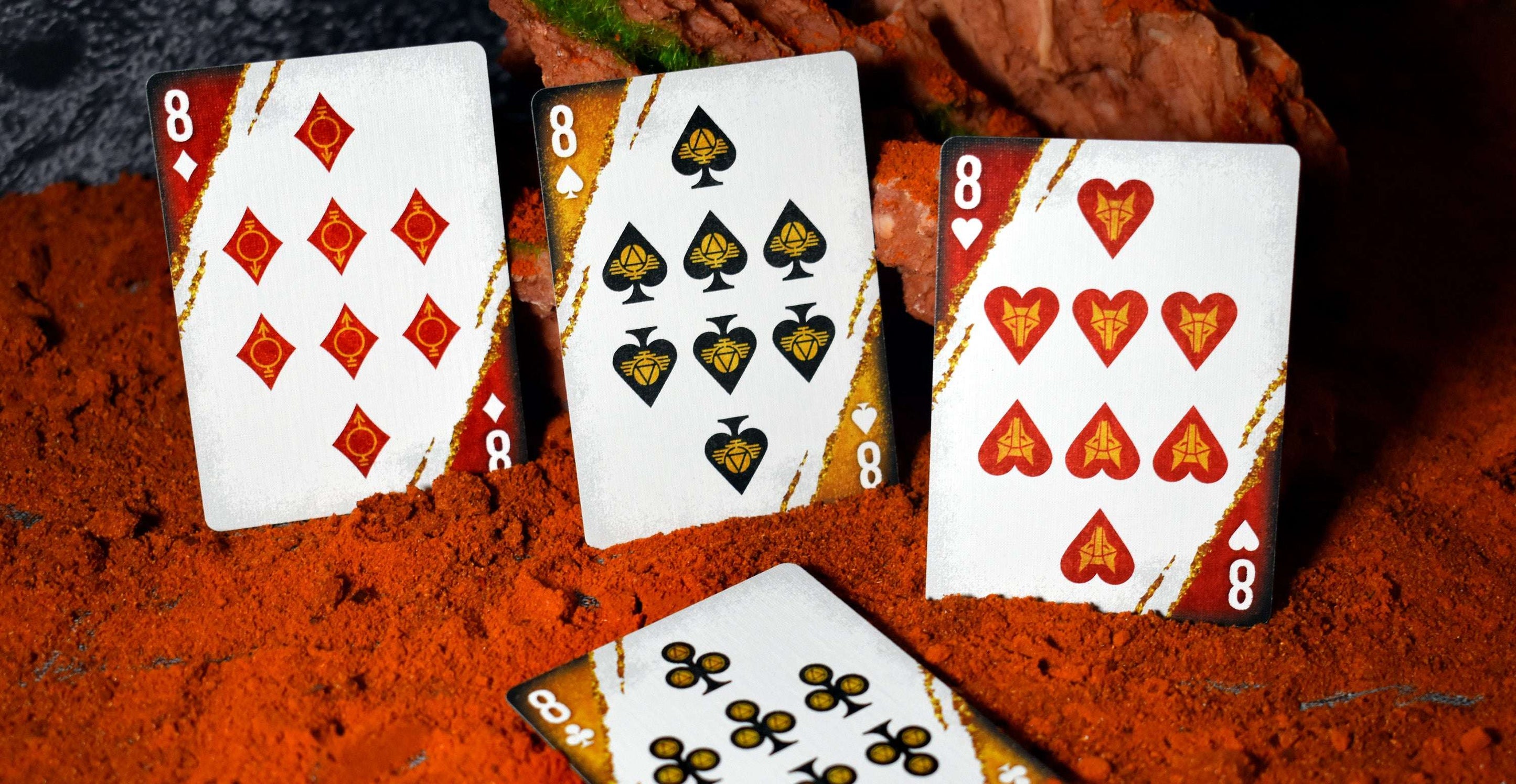 Red Rising House Mars Playing Cards LPCC – PlayingCardDecks.com