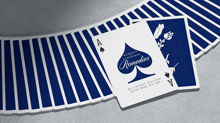 PlayingCardDecks.com-Remedies Royal Blue Playing Cards USPCC