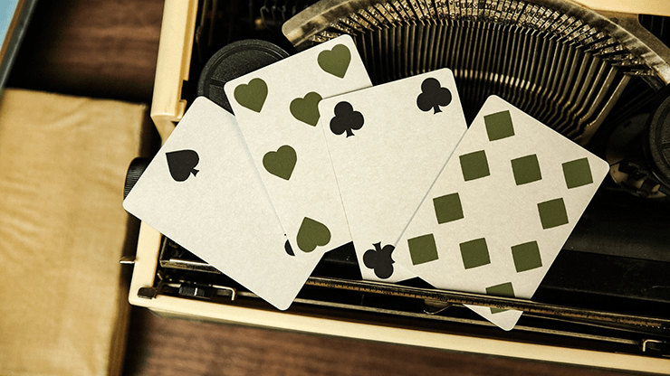 PlayingCardDecks.com-Reminisce Green Playing Cards TWPCC
