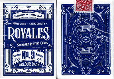 PlayingCardDecks.com-Royales Parlour Blue Playing Cards USPCC