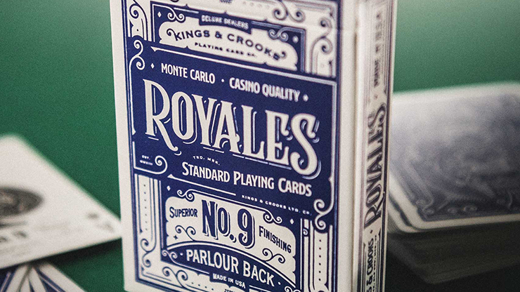 PlayingCardDecks.com-Royales Parlour Blue Playing Cards USPCC