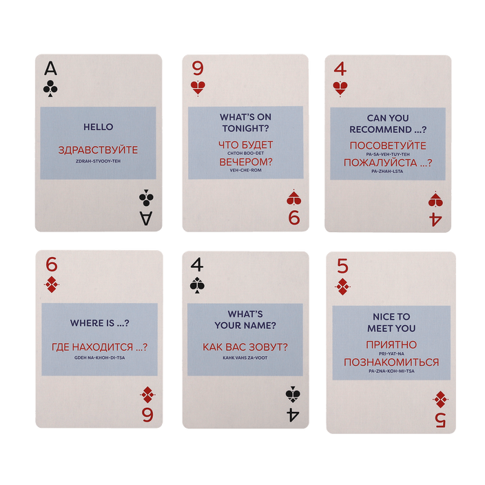 PlayingCardDecks.com-Russian Lingo Playing Cards