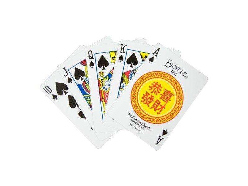 PlayingCardDecks.com-Gong Xi Fa Cai Gold Bicycle Playing Cards